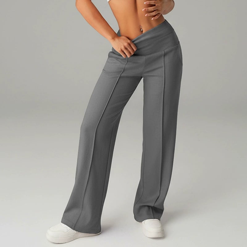 👖50% OFF! 👚 Women‘s Straight Leg Pants – Loose Fit, Plain Design & Comfortable Everyday Wear 👩