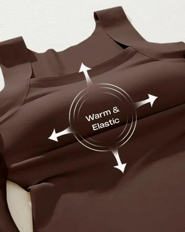 📢📢53%  OFF !! ⏰Women’s U-Neck Thermal Tank with Built-In Bra – Warm, Supportive & Braless Comfort ❄️❤️