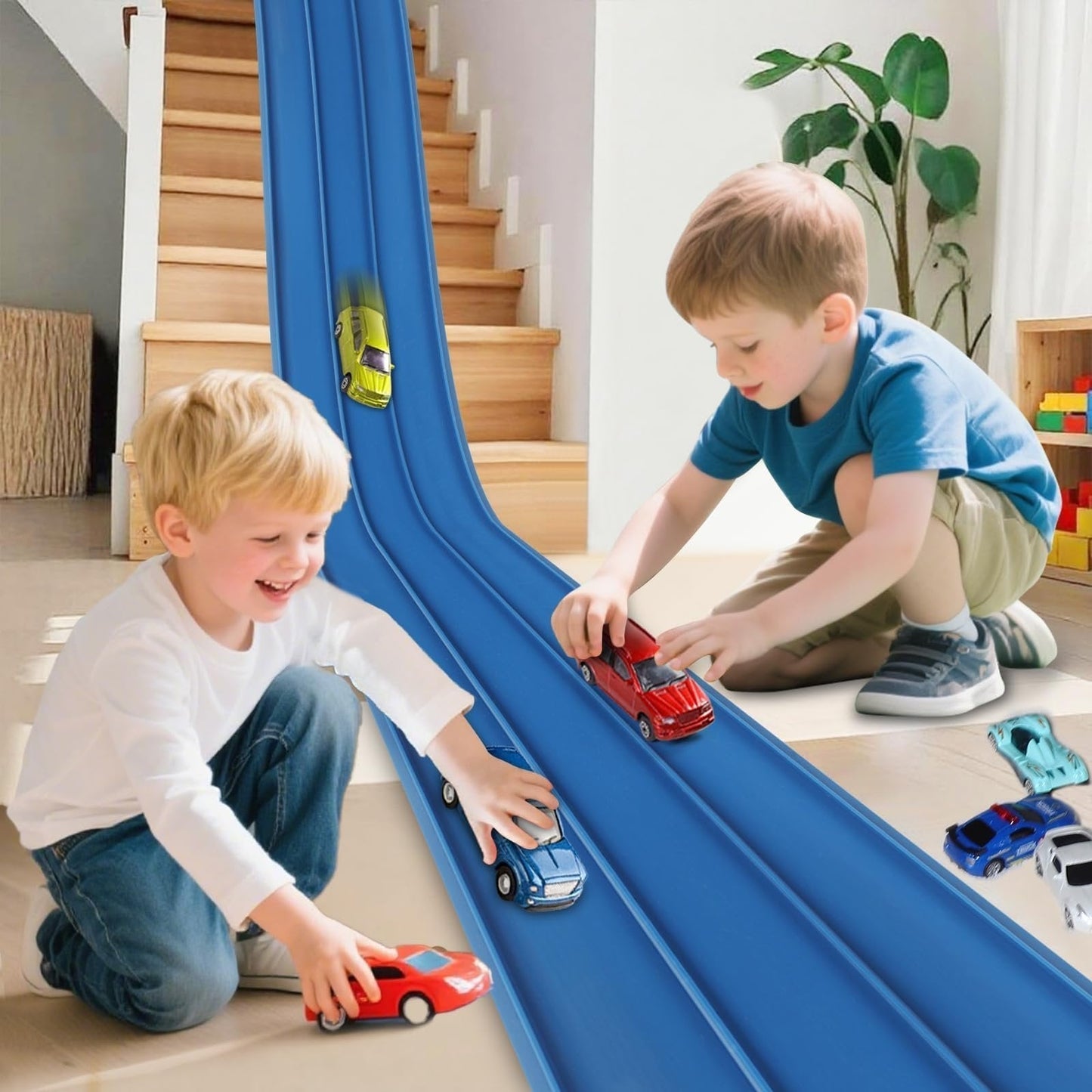 🎁Last Day Promotion 55% OFF🔥🏎️DIY Children's Alloy Car Suction Cup Race Track