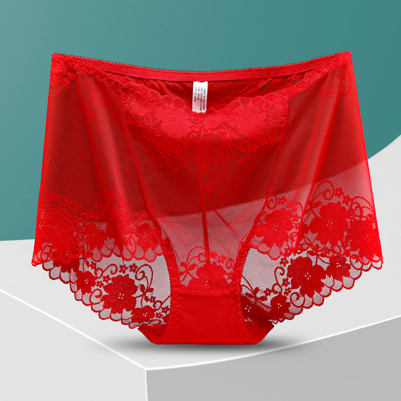 Women's Hand-Crocheted Lace High-Rise Boxer Briefs