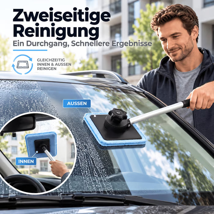 Dual Magnetic Car Window Cleaner | Streak-Free Cleaning Kit for Car Glass