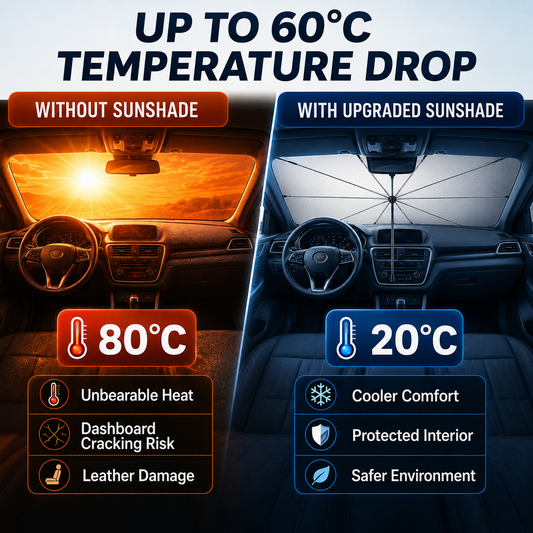 Car Windshield Sunshade - Foldable Car Sunshade (Thermal Insulation)