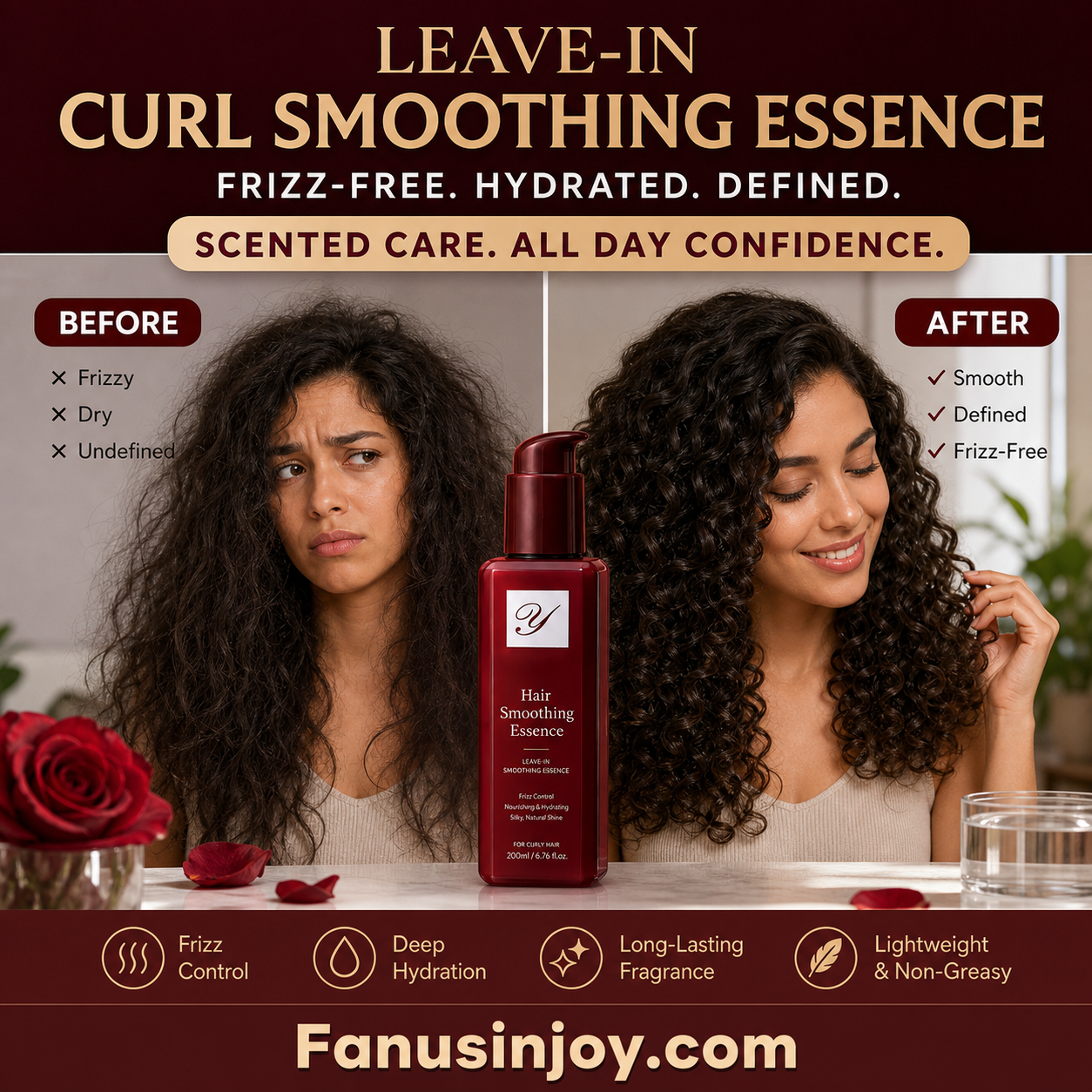 🔥50% Off Limited Time! 👱‍♀️Get sleek, styled hair effortlessly！Nourishing Leave In Hair Conditioner for Frizzy Hair