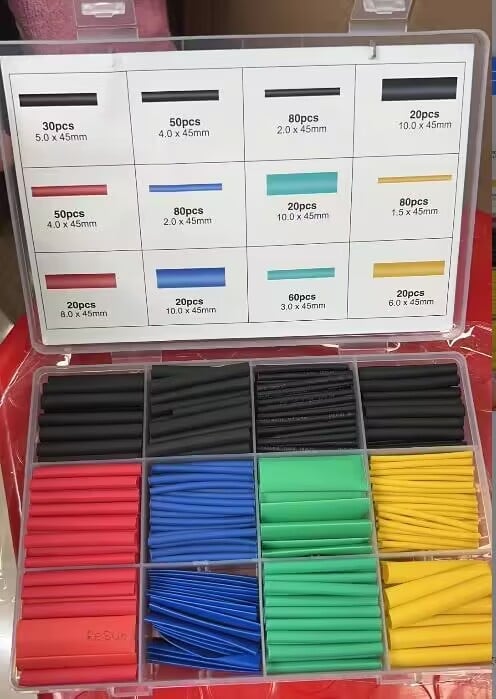 🔥 580-Piece Heat Shrink Tube Kit | 2026 Upgrade Trial 36% OFF | Assorted Sizes & Colors for Wiring & DIY | Professional Cable Protection & Insulation Set 🚀✨