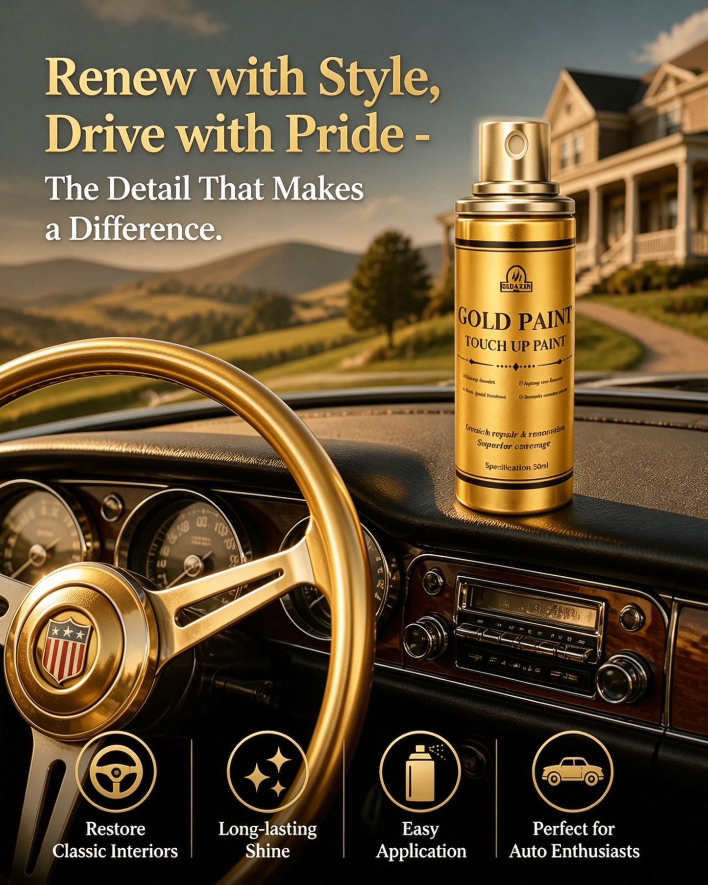 Water Based Gold Paint