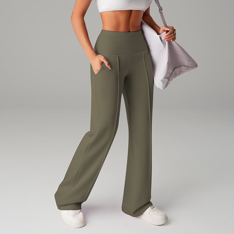 👖50% OFF! 👚 Women‘s Straight Leg Pants – Loose Fit, Plain Design & Comfortable Everyday Wear 👩