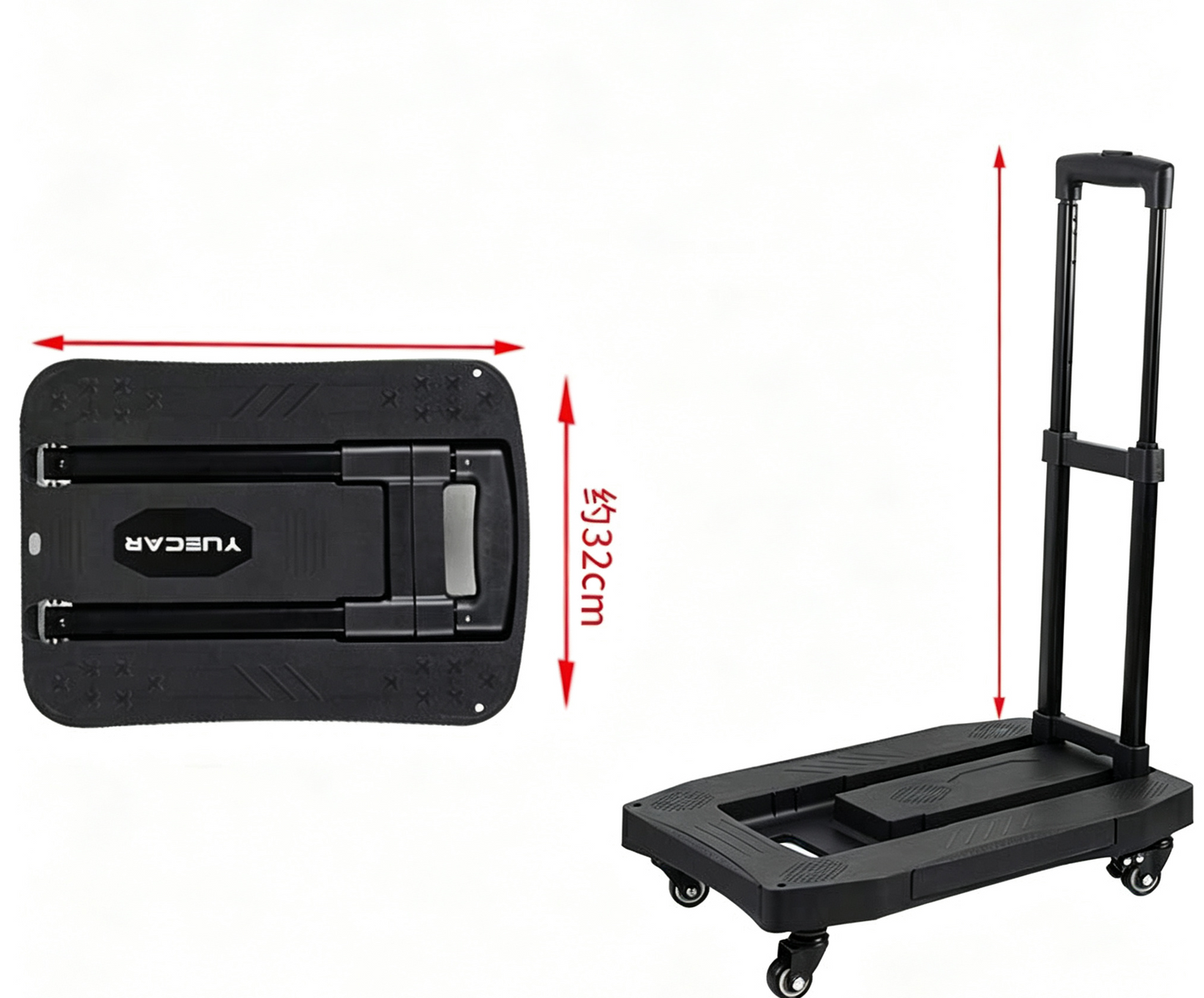 🥳2026 HOT SALE🥳💞50% OFF!✨ 💝Foldable, quiet handcart
