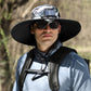 Men’s Sunscreen Fisherman Hat with 2 Detachable Solar Fans