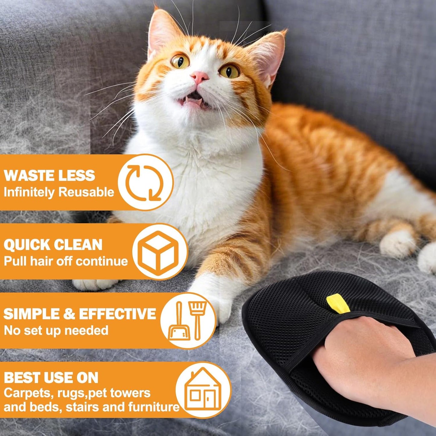🎁BUY 1 GET 1 FREE🔥Gloves for hair removal of animals🐱🐕