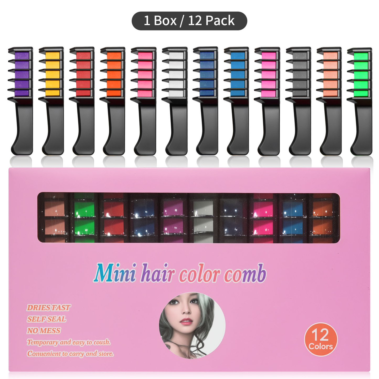 ✨Temporary Hair Dye Chalk Comb- Cruelty Free