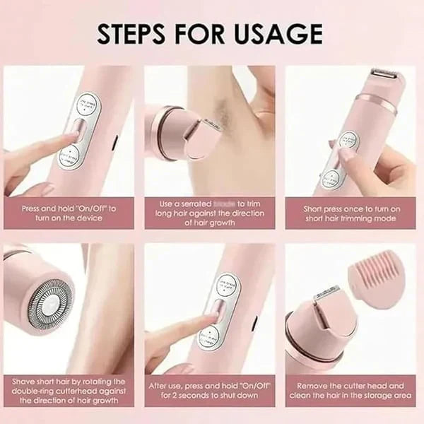 🔥2026 Hot Sale 50% OFF🔥2-In-1 Women's Electric Cordless Shaver