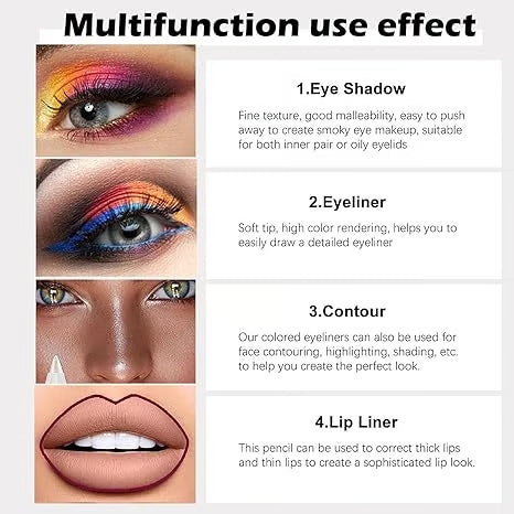 🎁Super Deal💜 50,000 Units Sold✨ 14-Piece Waterproof Gel Eyeliner Set Features metallic and pearlescent finishes Long-lasting, smudge-proof formula✨