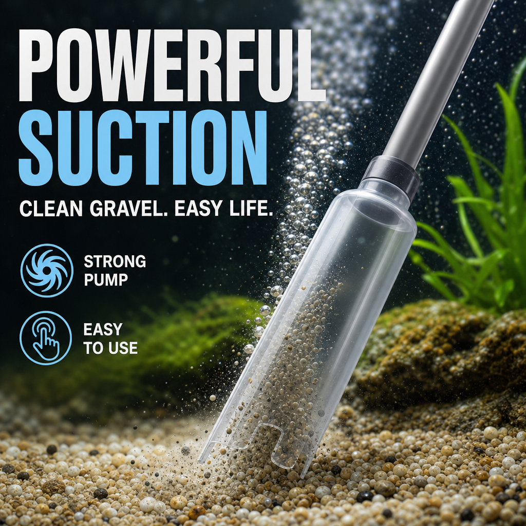 🐠 50% OFF⚡50K+ SOLD 🐟Electric Aquarium Gravel Cleaner—battery-operated, adjustable length, and easy to use—suitable for all aquariums 🧹🐟