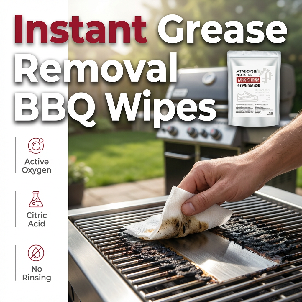 Instant Grease Removal Bbq Wipes