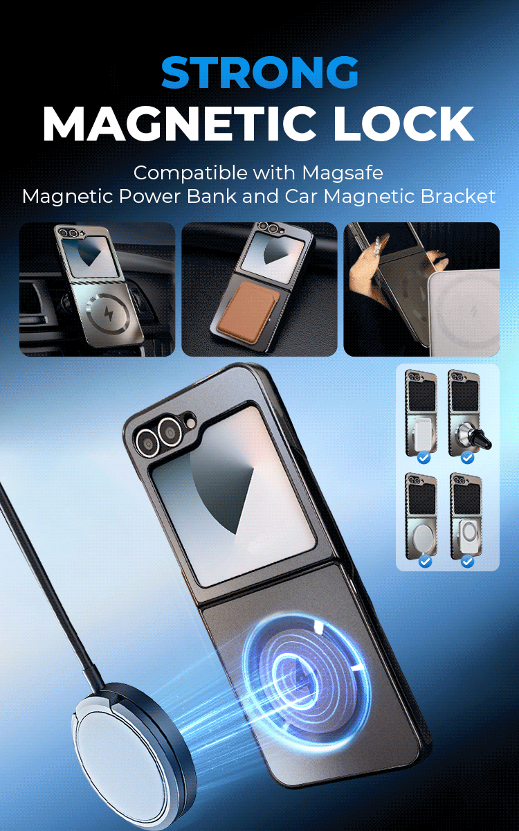Electroplated Frosted Magnetic Case Cover for Samsung Flip Series
