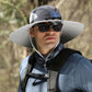 Men’s Sunscreen Fisherman Hat with 2 Detachable Solar Fans