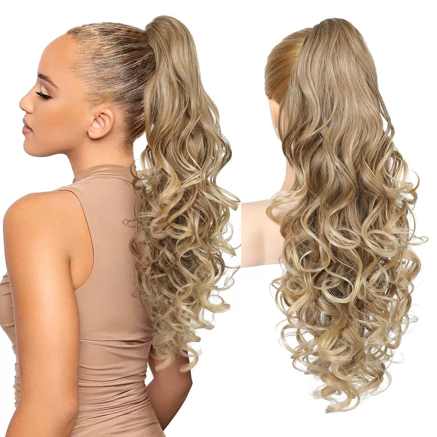 💜Limited time promotion 50%OFF💜Clip-on Wavy Ponytail Extension
