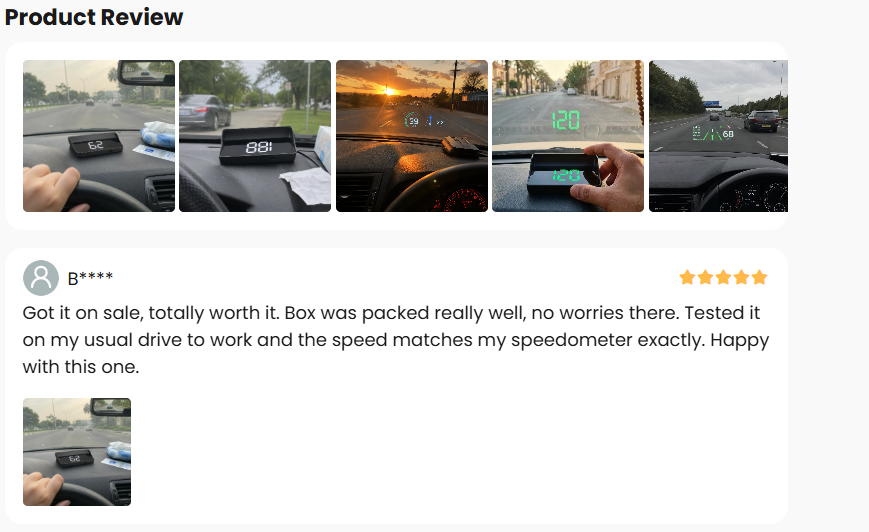 Head-Up Display (HUD) Car GPS Digital Speedometer