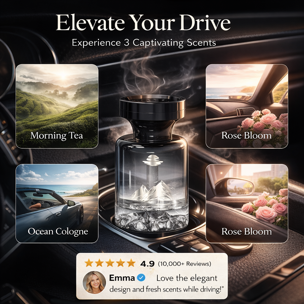 🥳2026 HOT SALE🥳🌿 50% OFF!🚗 110ml Long-Lasting Car Air Freshener – Natural plant extracts, eliminates smoke & pet odours. Weeks of freshness. Mountain design. Breath easy! 💨✨