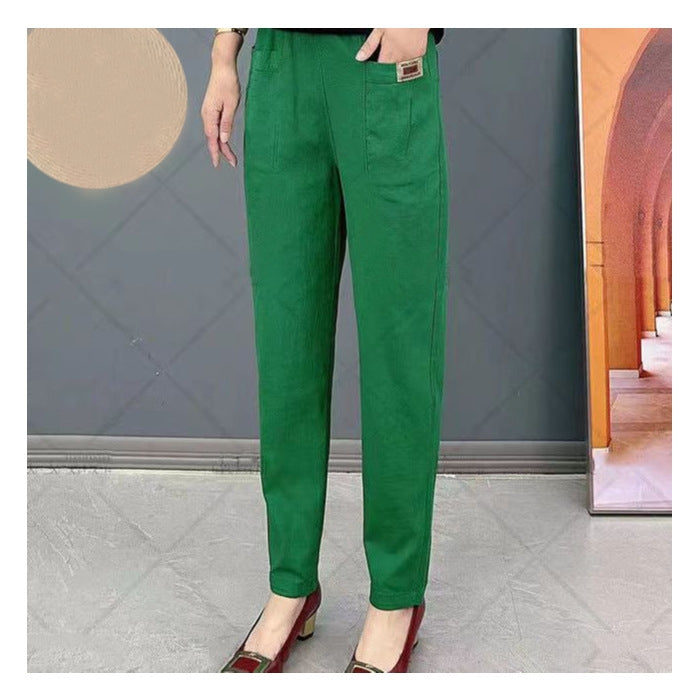 💕New Year Hot Sale 49% OFF💕💝Women's Elastic Waist Cotton Pants💝