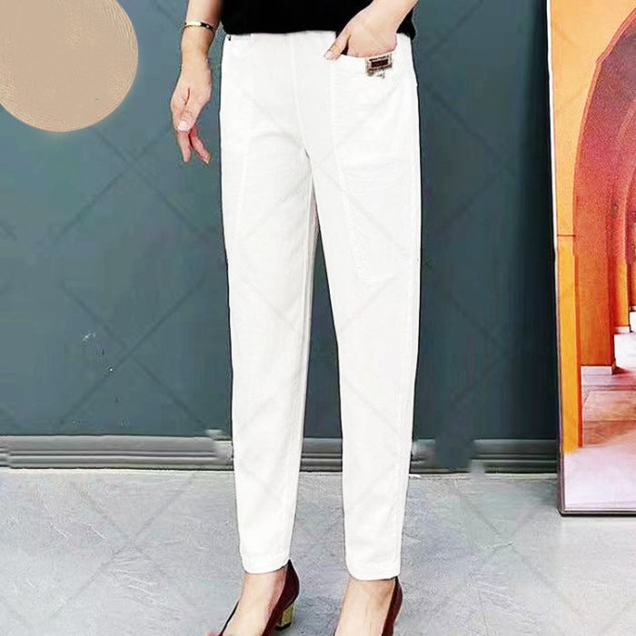 💕New Year Hot Sale 49% OFF💕💝Women's Elastic Waist Cotton Pants💝