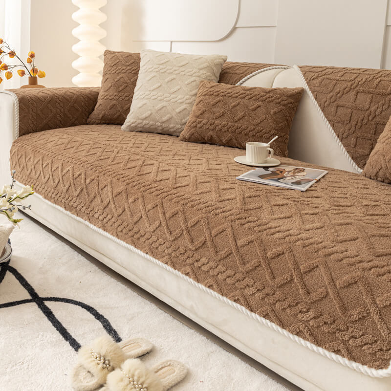 Nice gift*Anti slip fleece sofa cover
