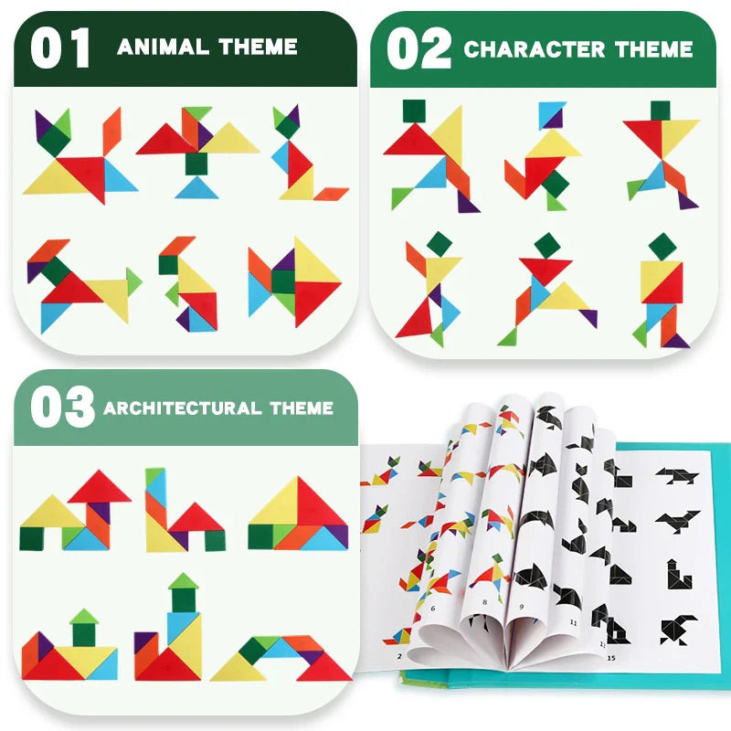 Magnetic Wooden Board Puzzle for Children