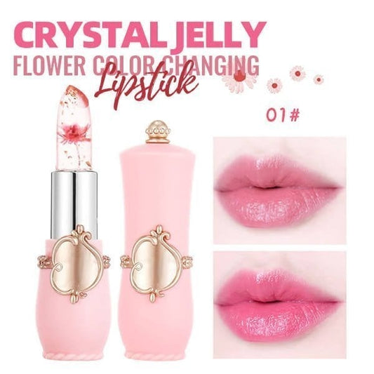 🎉Summer Sales💥Crystal Jelly Flower Color Changing  Lipstick