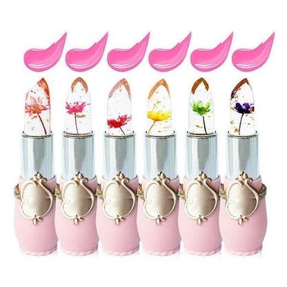 🎉Summer Sales💥Crystal Jelly Flower Color Changing  Lipstick