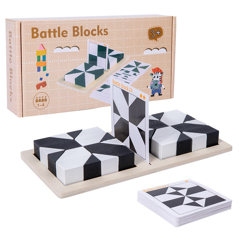 🎁Xmas Sales - 49% OFF🎅Creative Black & White Block Puzzles Set for Kids