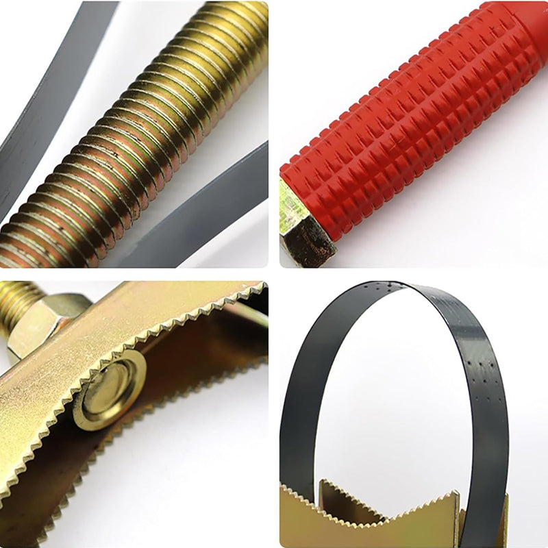📢📢50 %  OFF !! ⏰Auto Oil Filter Wrench with Adjustable Steel Strap