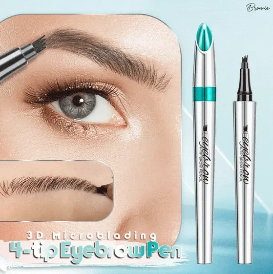 Buy 1 Get 1 FREE🔥3D Waterproof Microblading Eyebrow Pen 4 Fork Tip Tattoo Pencil (2 pcs)