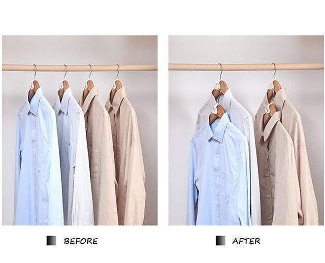 🥳2026 HOT SALE🥳💞50K+ SOLD!📦🧥 50% OFF! Hanger Connector Hooks – Doubles closet space, sturdy PP plastic. Hangs pants, shirts & accessories neatly. 🪝✨