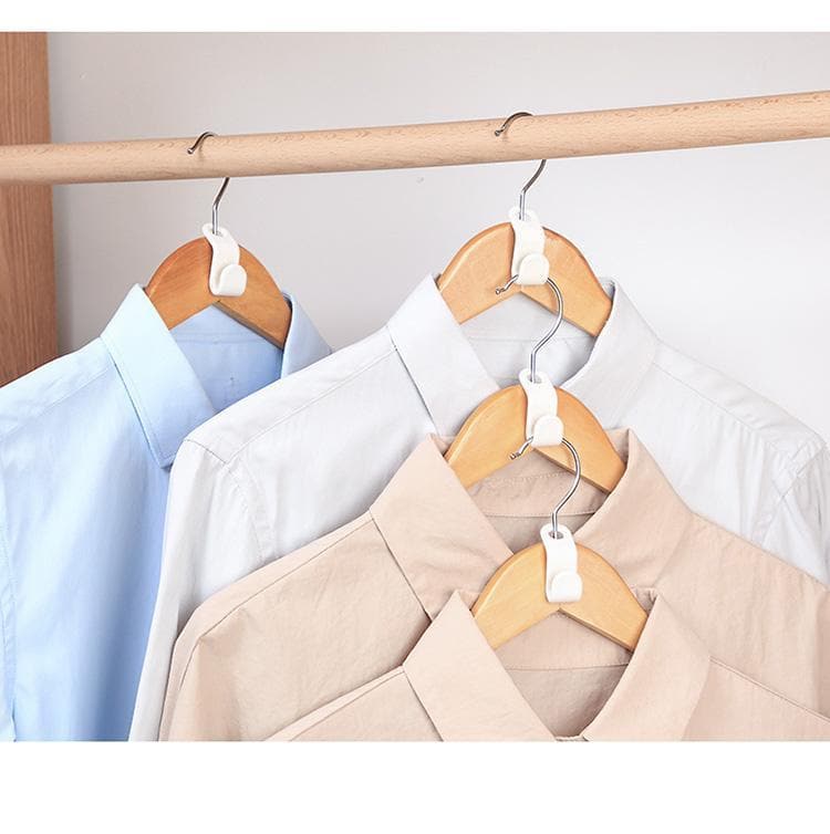 🥳2026 HOT SALE🥳💞50K+ SOLD!📦🧥 50% OFF! Hanger Connector Hooks – Doubles closet space, sturdy PP plastic. Hangs pants, shirts & accessories neatly. 🪝✨