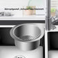 Catch Food Scraps Instantly! No-Clog Swan Corner Strainer