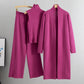 3-Piece Set - Autumn Sleeveless Vest & Cardigan & Trousers
