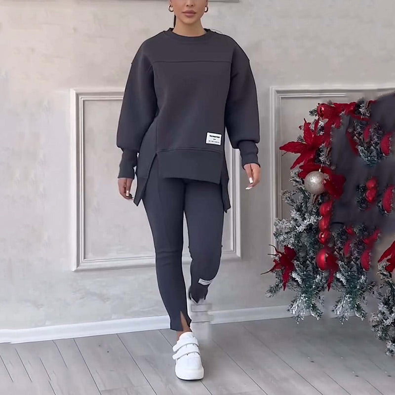 🔥Women's Casual Sweatshirt Leggings Set