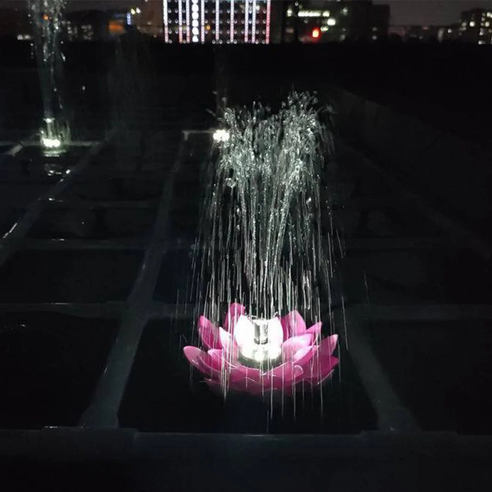 🔥Lotus Shaped Solar Fountain Pond Decorative