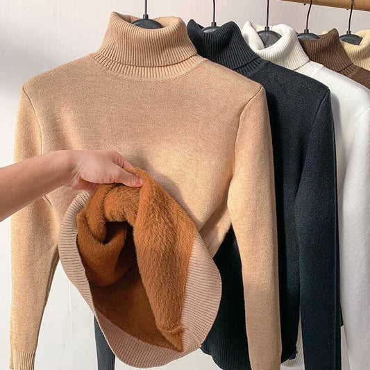 🔥Hot Sale 41% off🔥 Winter fleece thick knitted bottoming shirt