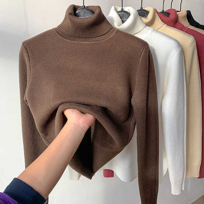 🔥Hot Sale 41% off🔥 Winter fleece thick knitted bottoming shirt