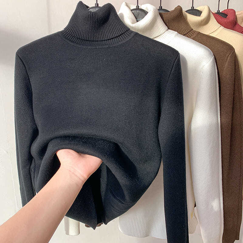 🔥Hot Sale 41% off🔥 Winter fleece thick knitted bottoming shirt