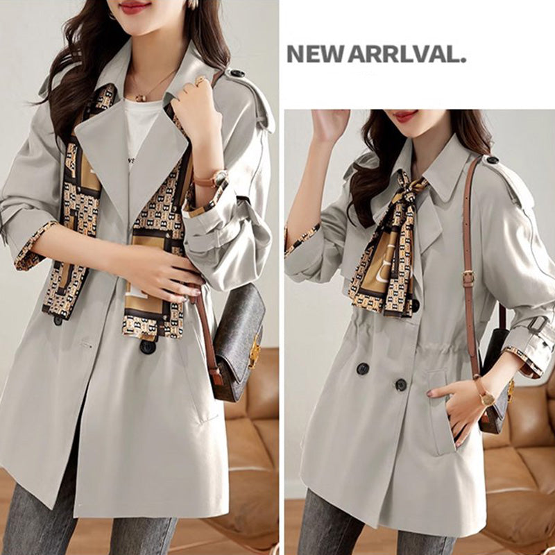 ⭐HOT SALE 49% OFF🌹Women's Slimming Mid-Length Lapel Trench Coat