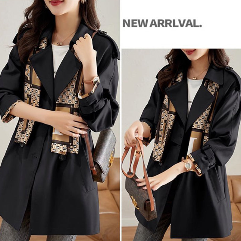 ⭐HOT SALE 49% OFF🌹Women's Slimming Mid-Length Lapel Trench Coat