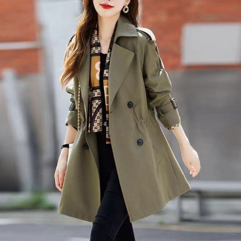 ⭐HOT SALE 49% OFF🌹Women's Slimming Mid-Length Lapel Trench Coat