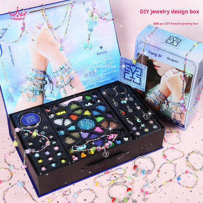 🎁DIY Bead Jewelry Gift Box Set👧💕