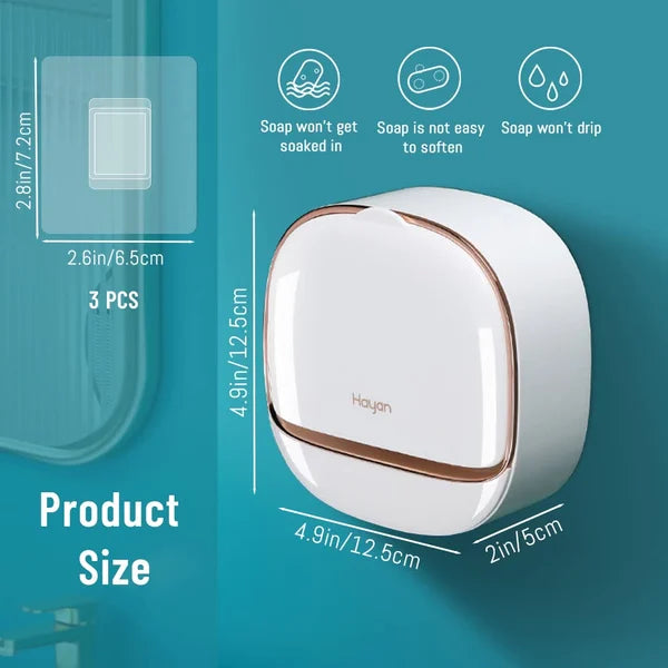 🎅Waterproof Soap Dish With Drainage Box