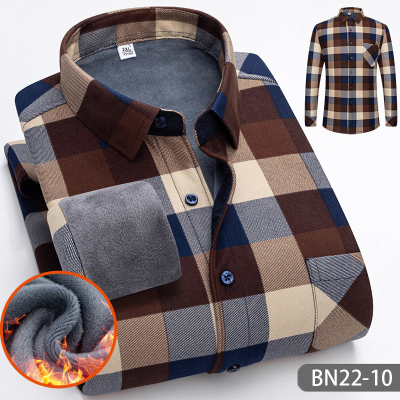🖤FLASH SALE🎁Autumn and winter men's casual thickened warm shirts