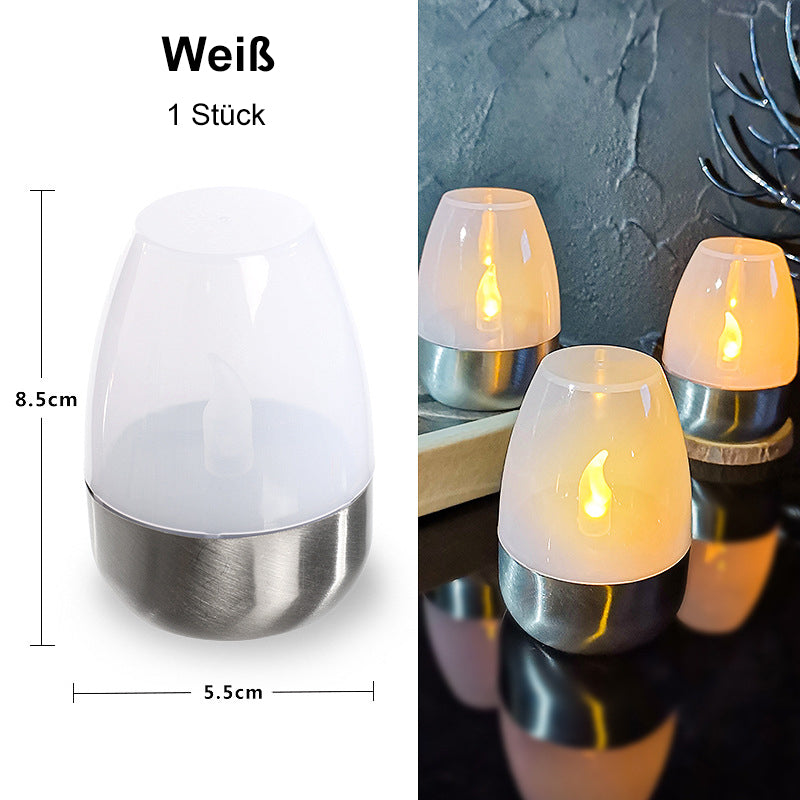 🕯️ BUY 2 GET 1 FREE! ☀️ Solar Flickering Tea Lights – Realistic Flame Effect, Dusk-to-Dawn Auto On, IP65 Waterproof & 6-8 Hours of Ambient Garden Light 🌙