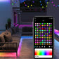 🎅Christmas Sale-Up to 50% OFF🎁🏡🌳 Slimme Waterdichte LED Strip Licht – Binnen & Buiten, Persoonlijke Kleur Effecten, IP65 Waterdicht & Makkelijke Installatie (Perfect voor Feest Decoratie)!