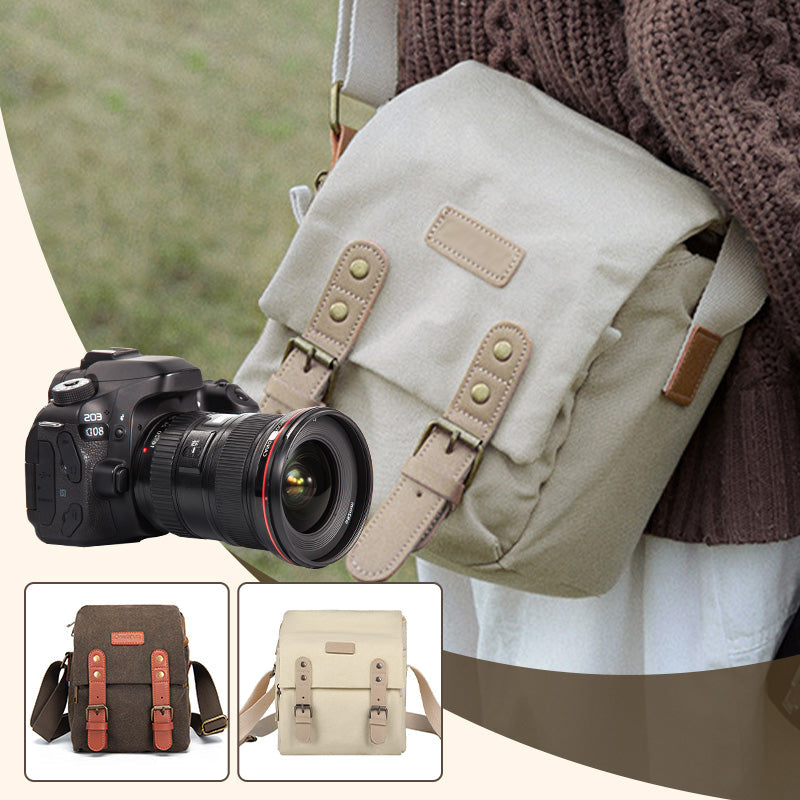 Waterproof Canvas Camera Case for Men & Women